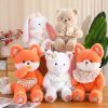 Cute Plush Fox, Cat, Rabbit & Bear Toys - Soft Stuffed Animal Gifts