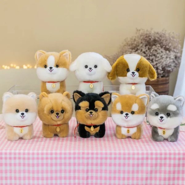 Cute Plush Puppy Dolls - Adorable Husky & Corgi Toys for Kids' Gifts