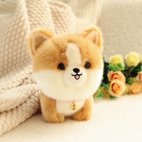 Cute Plush Puppy Dolls - Adorable Husky & Corgi Toys for Kids' Gifts