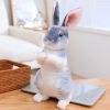 Cute Plush Rabbit Doll - Adorable Squat & Standing Huggable Gift for All Ages Cute Plush Rabbit Doll - Adorable Squat & Standing Huggable Gift for All Ages