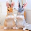 Cute Plush Rabbit Doll - Adorable Squat & Standing Huggable Gift for All Ages Cute Plush Rabbit Doll - Adorable Squat & Standing Huggable Gift for All Ages