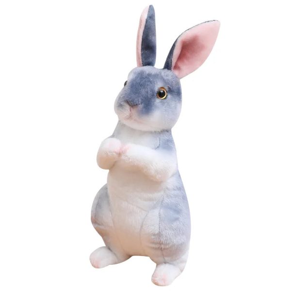 Cute Plush Rabbit Doll - Adorable Squat & Standing Huggable Gift for All Ages Cute Plush Rabbit Doll - Adorable Squat & Standing Huggable Gift for All Ages