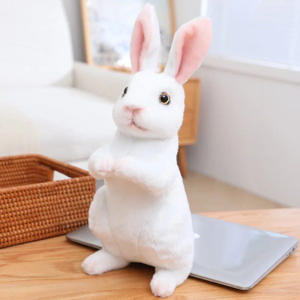 Cute Plush Rabbit Doll - Adorable Squat & Standing Huggable Gift for All Ages Cute Plush Rabbit Doll - Adorable Squat & Standing Huggable Gift for All Ages