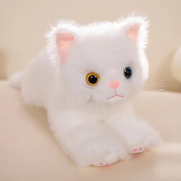 Cute Plush Simulation Cat Toys - Soft, Realistic, 5 Colors