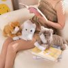 Cute Plush Simulation Cat Toys - Soft, Realistic, 5 Colors