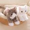 Cute Plush Simulation Cat Toys - Soft, Realistic, 5 Colors