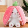 Cute Rabbit Plush Toy Strawberry Carrot Soft Doll
