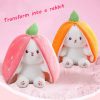 Cute Rabbit Plush Toy Strawberry Carrot Soft Doll