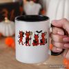 Cute Red Devils and Cats Personalized Mug, Vintage Halloween Gift with Custom Name Cute Red Devils and Cats Personalized Mug, Vintage Halloween Gift with Custom Name