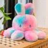 Cute Reversible Octopus Rabbit Plush Doll - Kawaii Huggy Pillow Toy
