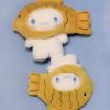 Cute Sanlio Snapper Fish Plush Doll Keychain - Adorable Cartoon Pendant