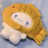 Cute Sanlio Snapper Fish Plush Doll Keychain - Adorable Cartoon Pendant