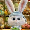Cute Snowball Plush Toy - Movable Ears & Carrots