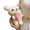 Cute Strawberry Rilakkuma Plush Toy - Adorable Soft Teddy Bear Gift