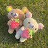 Cute Strawberry Rilakkuma Plush Toy - Adorable Soft Teddy Bear Gift