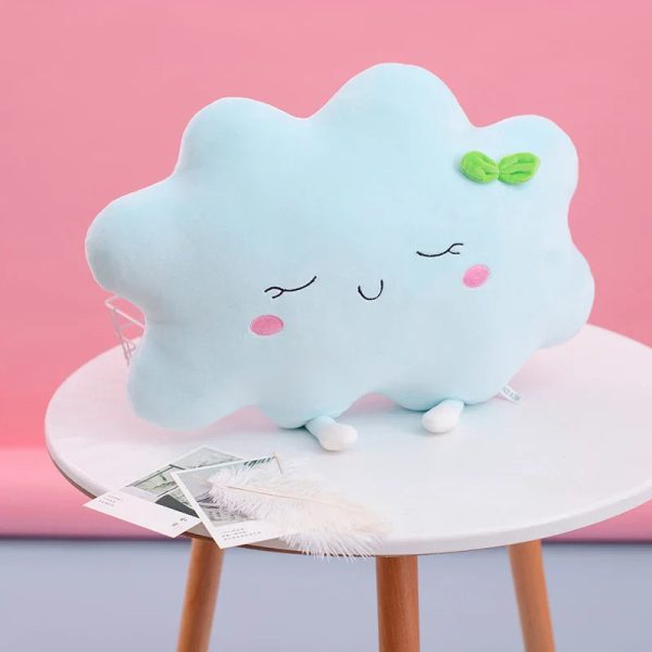 Cute Sun Cloud Plush Pillow - Soft, Creative Toy for Kids' Home Decor
