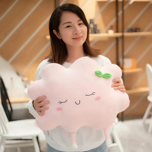 Cute Sun Cloud Plush Pillow - Soft, Creative Toy for Kids' Home Decor