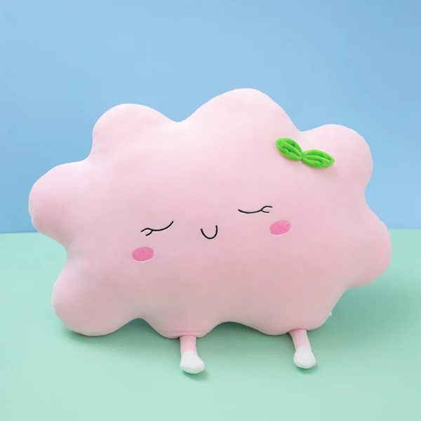 Cute Sun Cloud Plush Pillow - Soft, Creative Toy for Kids' Home Decor