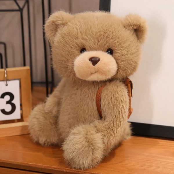Cute Teddy Bear Plush Toy with Backpack - Perfect Gift for Kids!