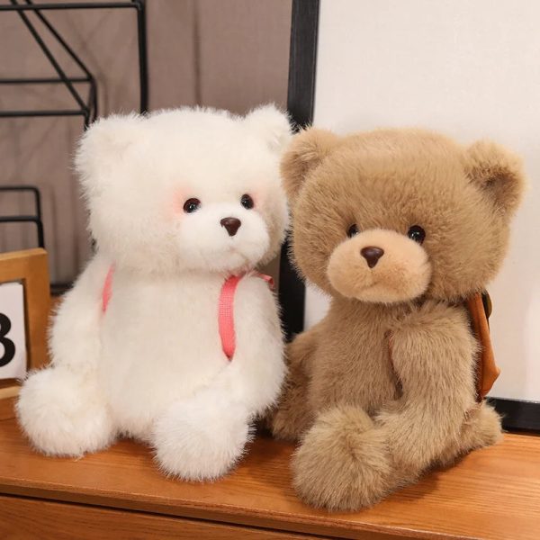 Cute Teddy Bear Plush Toy with Backpack - Perfect Gift for Kids!