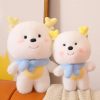 Cute White Dragon Plush Toy with Scarf - Perfect New Year Gift!