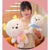 Cute White Dragon Plush Toy with Scarf - Perfect New Year Gift!