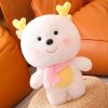 Cute White Dragon Plush Toy with Scarf - Perfect New Year Gift!
