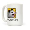 Cute_Cat.Jpg Screaming Pixelated Possum Coffee Mug