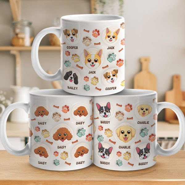 Cuteness Overload - Dog Personalized Custom 3D Inflated Effect Printed Mug - Christmas Gift For Pet Owners, Pet Lovers