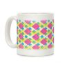 Cyan Magenta Yellow Pattern Coffee Mug
