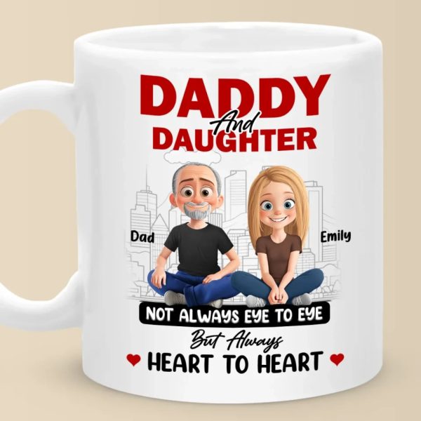 Dad And Daughter, Love You Can Feel - Family Personalized Custom Mug - Father's Day, Gift For Dad, Grandpa Dad And Daughter, Love You Can Feel - Family Personalized Custom Mug - Father's Day, Gift For Dad, Grandpa