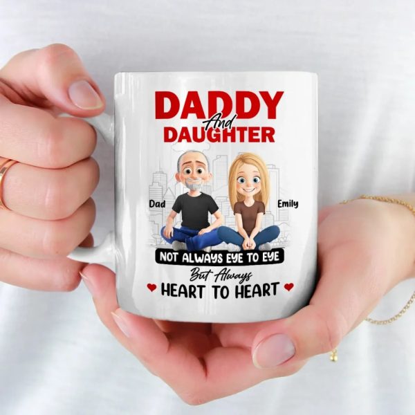 Dad And Daughter, Love You Can Feel - Family Personalized Custom Mug - Father's Day, Gift For Dad, Grandpa Dad And Daughter, Love You Can Feel - Family Personalized Custom Mug - Father's Day, Gift For Dad, Grandpa