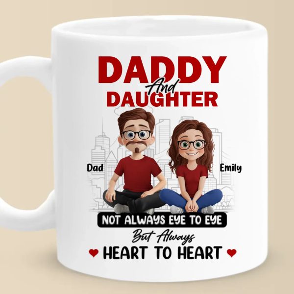 Dad And Daughter, Love You Can Feel - Family Personalized Custom Mug - Father's Day, Gift For Dad, Grandpa Dad And Daughter, Love You Can Feel - Family Personalized Custom Mug - Father's Day, Gift For Dad, Grandpa