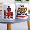 Dad and Kids DR-WHM-03dnqn180323tm Personalized Coffee Mug Dad and Kids DR-WHM-03dnqn180323tm Personalized Coffee Mug