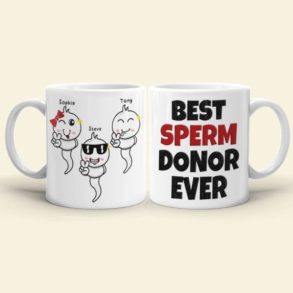 Dad Best Sperm Donor Ever Personalized Coffee Mug