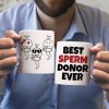 Dad Best Sperm Donor Ever Personalized Coffee Mug