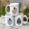 Dad Carrying Dogs On Shoulder Best Dog Dad Ever Personalized Mug