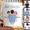 Dad Carrying Kids On Shoulder Personalized Mug, Father's Day Gift For Dad, Husband Dad Carrying Kids On Shoulder Personalized Mug, Father's Day Gift For Dad, Husband