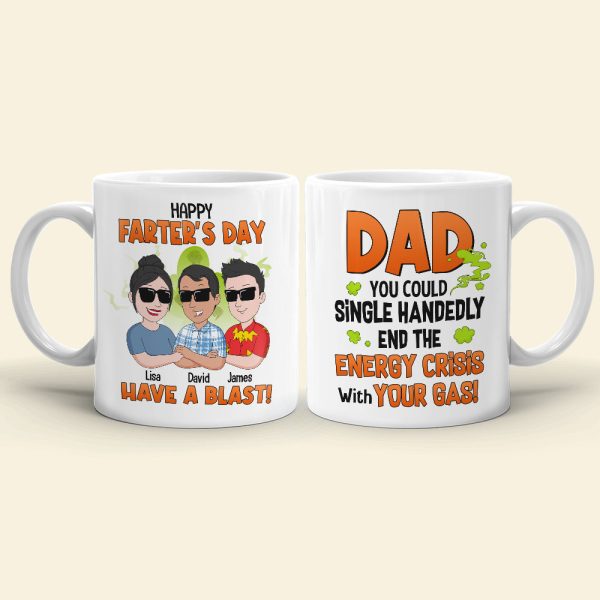Dad Farter's Day White Mug 01dntn310523hh