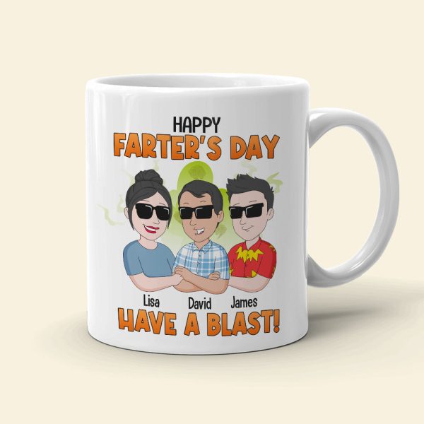 Dad Farter's Day White Mug 01dntn310523hh