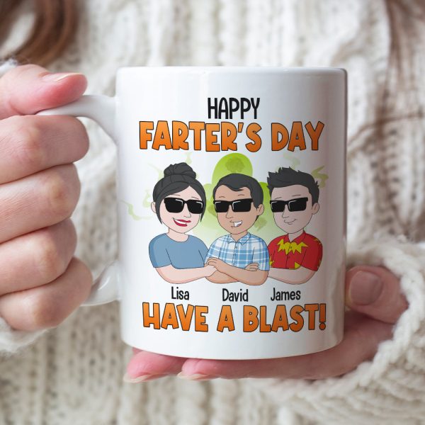 Dad Farter's Day White Mug 01dntn310523hh