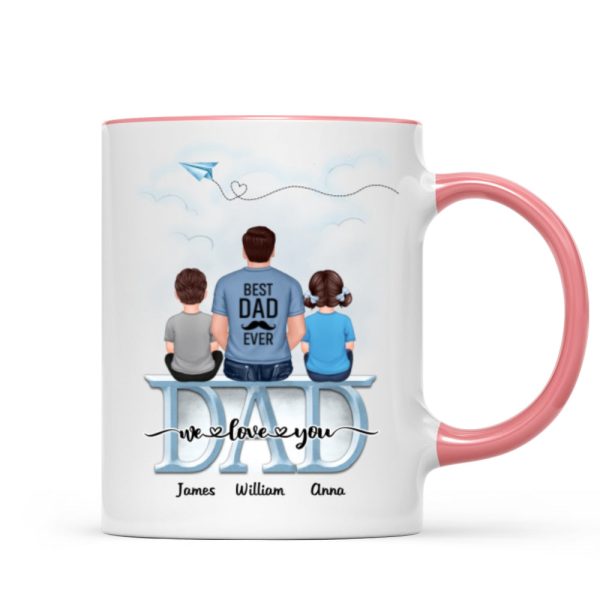 Dad Grandpa And Kids On Text Personalized Mug, Father's Day Gift For Dad, Grandpa, Husband Dad Grandpa And Kids On Text Personalized Mug, Father's Day Gift For Dad, Grandpa, Husband