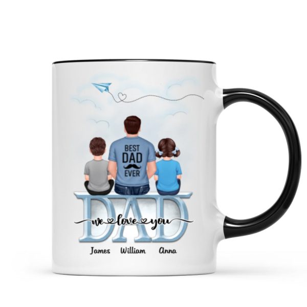 Dad Grandpa And Kids On Text Personalized Mug, Father's Day Gift For Dad, Grandpa, Husband Dad Grandpa And Kids On Text Personalized Mug, Father's Day Gift For Dad, Grandpa, Husband