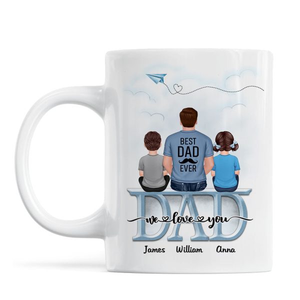 Dad Grandpa And Kids On Text Personalized Mug, Father's Day Gift For Dad, Grandpa, Husband Dad Grandpa And Kids On Text Personalized Mug, Father's Day Gift For Dad, Grandpa, Husband