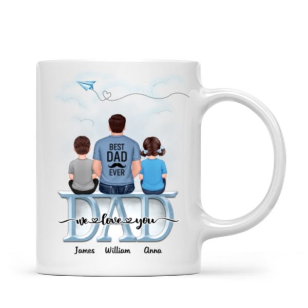 Dad Grandpa And Kids On Text Personalized Mug, Father's Day Gift For Dad, Grandpa, Husband Dad Grandpa And Kids On Text Personalized Mug, Father's Day Gift For Dad, Grandpa, Husband
