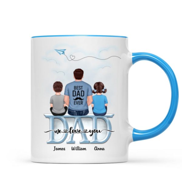 Dad Grandpa And Kids On Text Personalized Mug, Father's Day Gift For Dad, Grandpa, Husband Dad Grandpa And Kids On Text Personalized Mug, Father's Day Gift For Dad, Grandpa, Husband