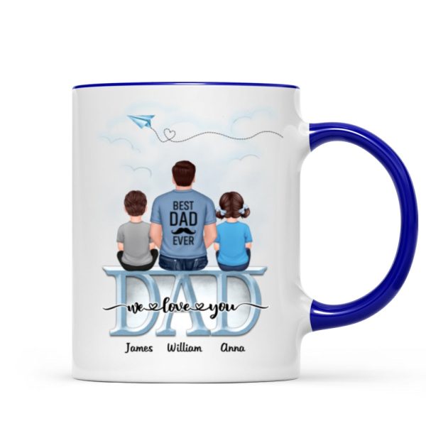 Dad Grandpa And Kids On Text Personalized Mug, Father's Day Gift For Dad, Grandpa, Husband Dad Grandpa And Kids On Text Personalized Mug, Father's Day Gift For Dad, Grandpa, Husband