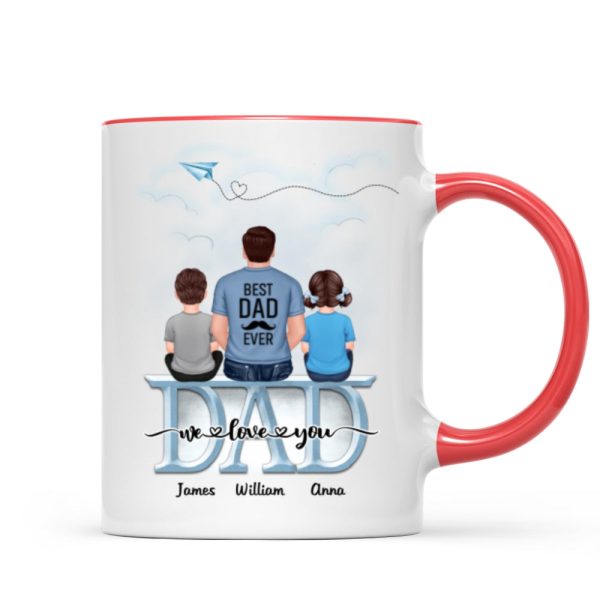 Dad Grandpa And Kids On Text Personalized Mug, Father's Day Gift For Dad, Grandpa, Husband Dad Grandpa And Kids On Text Personalized Mug, Father's Day Gift For Dad, Grandpa, Husband