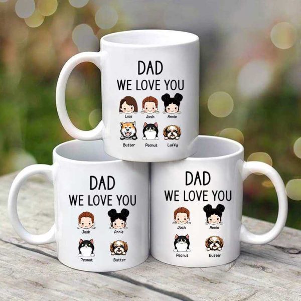 Dad Grandpa Mom Grandma We Love You Personalized Mug Dad Grandpa Mom Grandma We Love You Personalized Mug