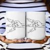 Dad Hand Bumps Custom Kids' Names - Personalized Mug